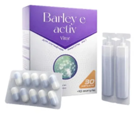 Barley Active — комплекс для пищеварения, 30 капсул + ампулы в одной упаковке
