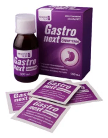 Gastro Next — oshqozon-ichak qulayligi uchun kompleks, 100 ml sirop + sashe paketchalar