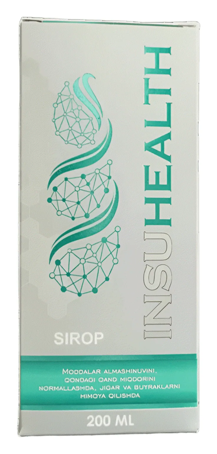 Insuhealth — qon shakari nazoratini qo‘llab-quvvatlovchi sirop, 200 ml