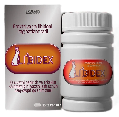 Libidex — erkaklar kuchi va libido uchun kapsulalar